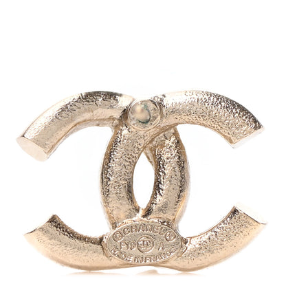 Chanel Crystal Baguette CC Earrings Gold 4 of 4