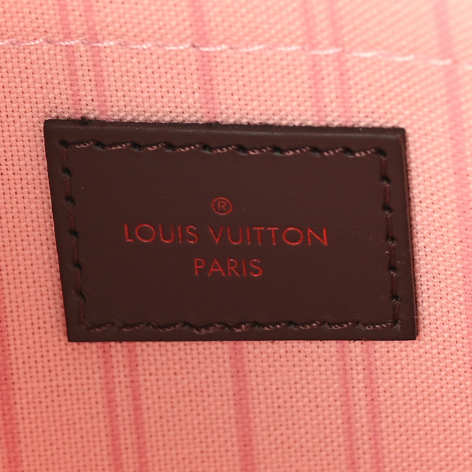 Louis Vuitton Damier Ebene Neverfull MM GM Pochette Rose Ballerine 6 of 8