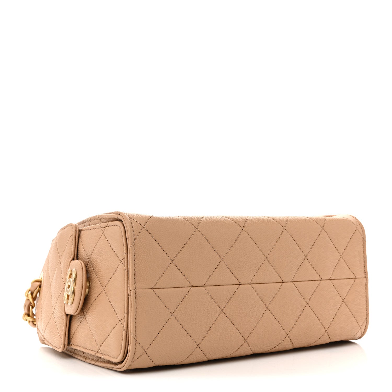 Chanel Caviar Quilted Mini Chanel 25 Handbag Beige 4 of 11