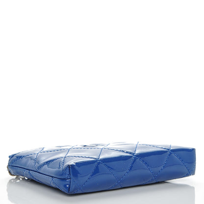 Chanel Patent Quilted Key Holder Case Dark Blue 4 of 7