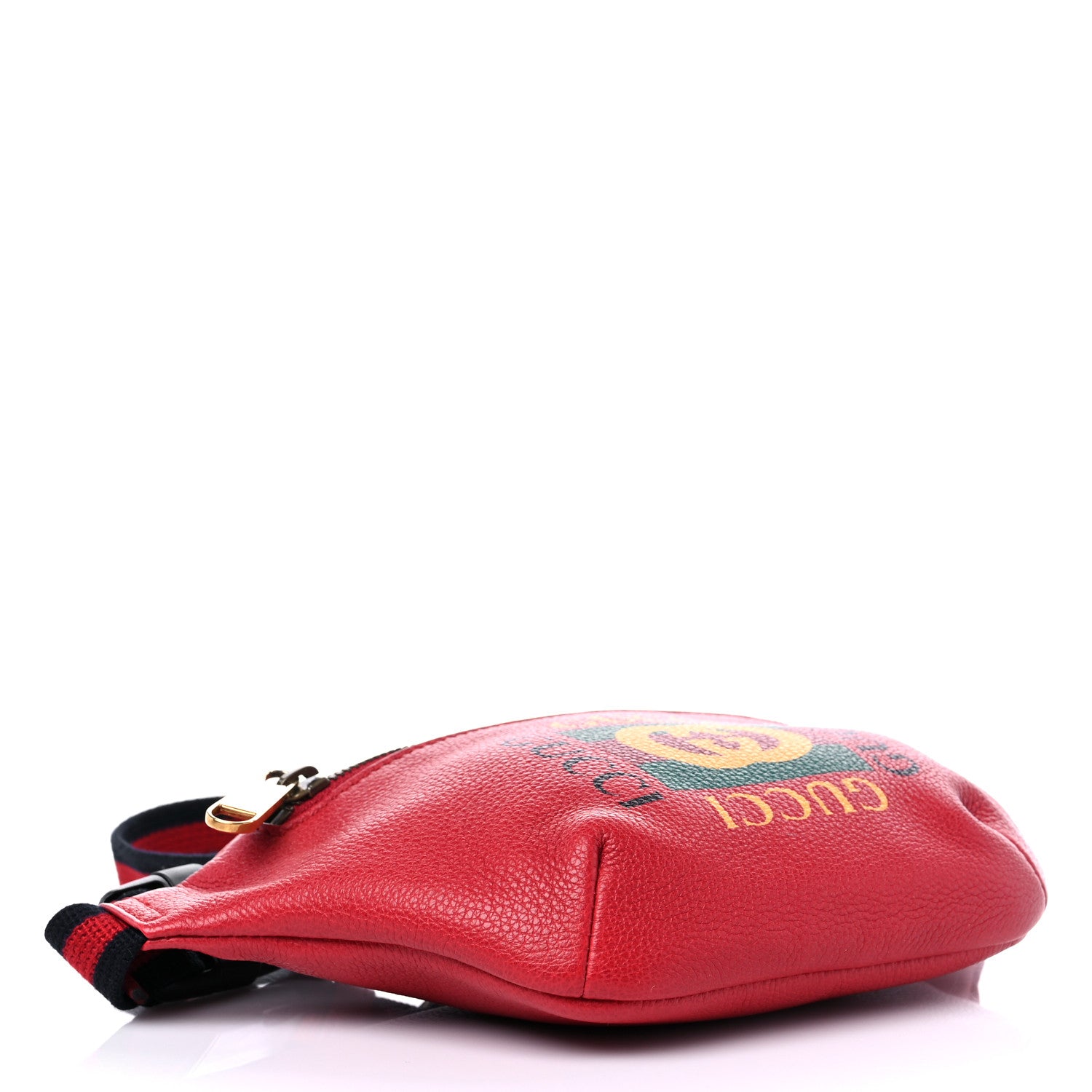 Gucci Grained Calfskin Small Logo Belt Bag Hibiscus Red 3 of 10
