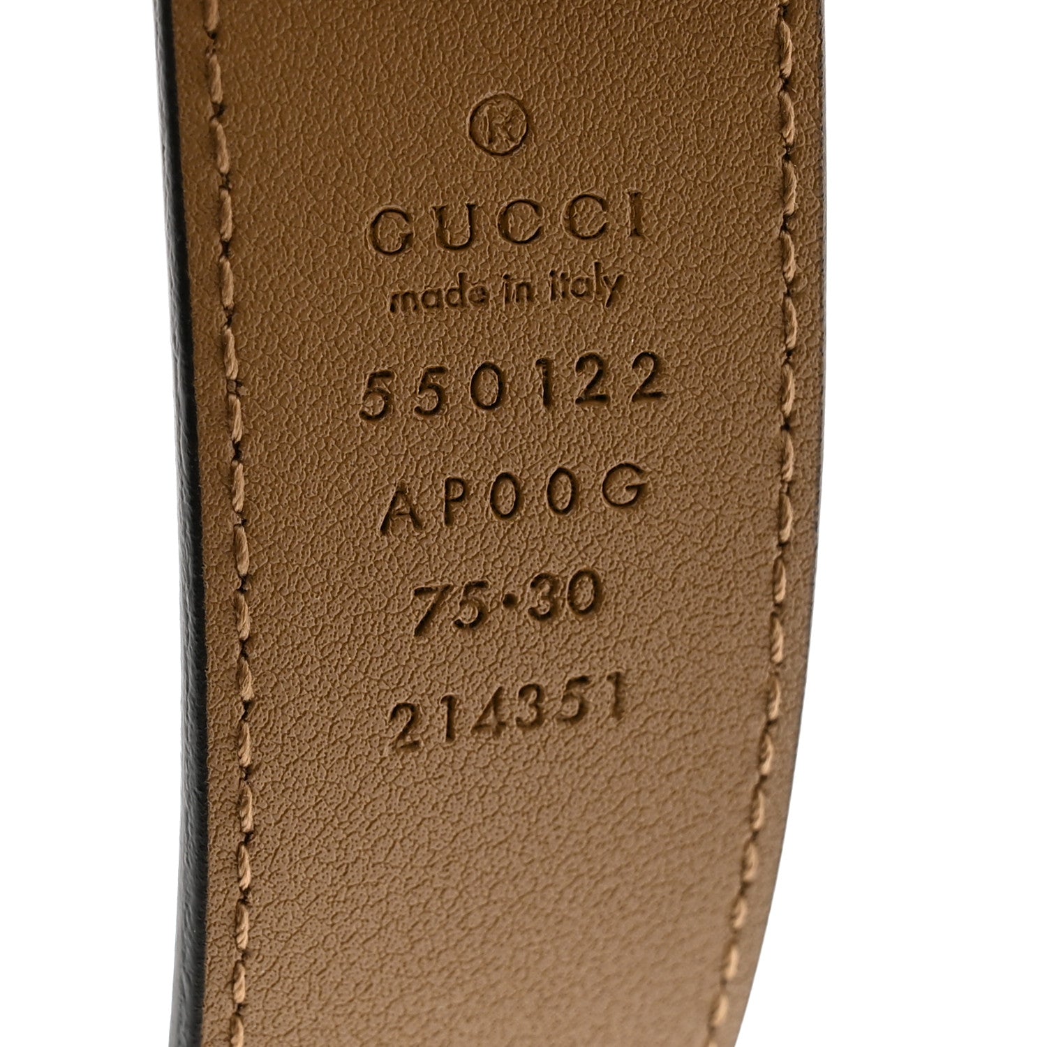Gucci Calfskin Zumi 30mm Belt 75 30 Taupe 5 of 6