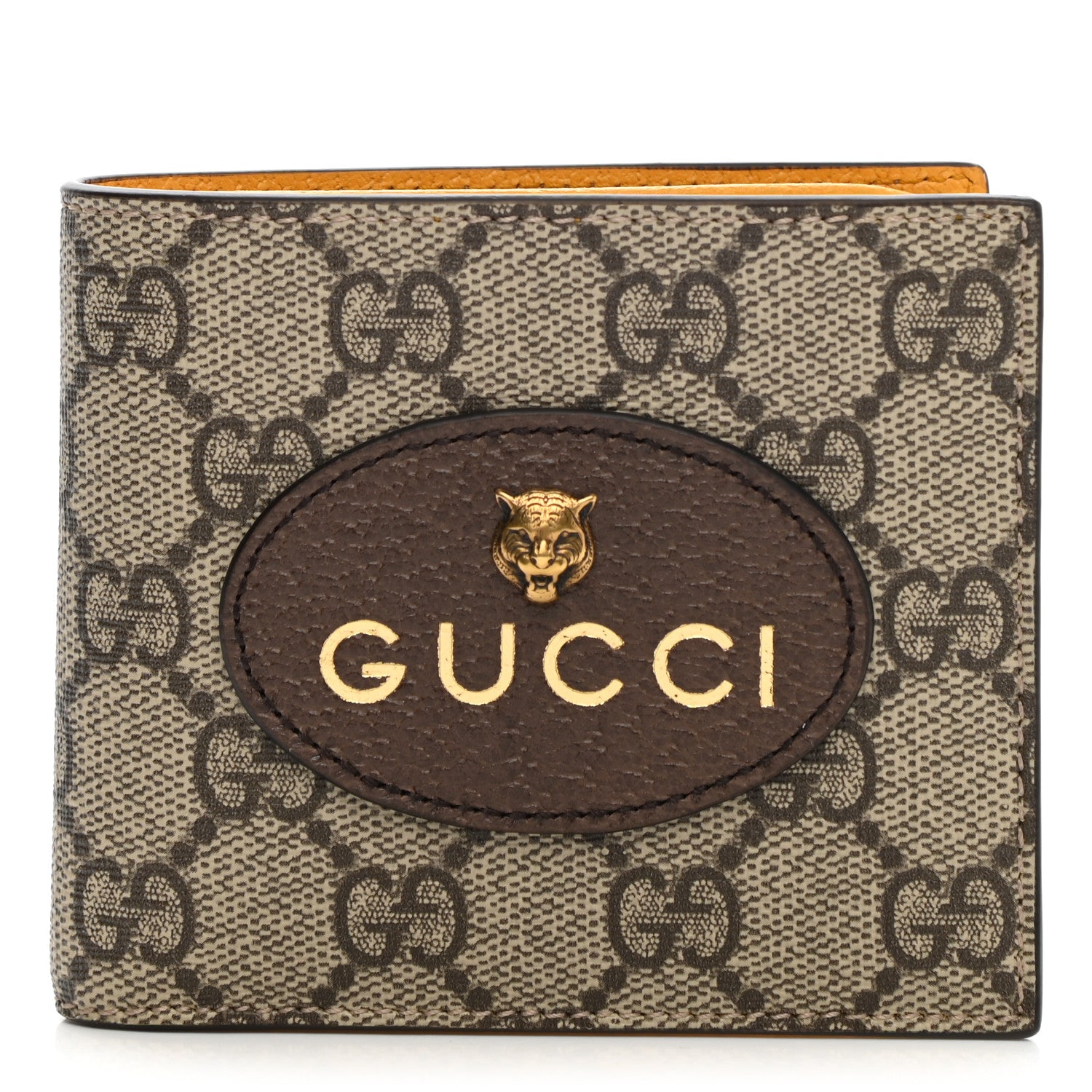 Gucci GG Supreme Monogram Neo Vintage Bi-Fold Wallet Beige Crop New Acero 1 of 8