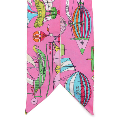 Hermes Silk Les Folies Du Ciel Twilly 3 of 6
