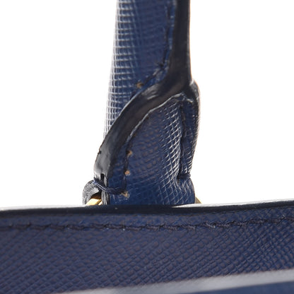Prada Saffiano Lux Large Tote Bluette 13 of 16