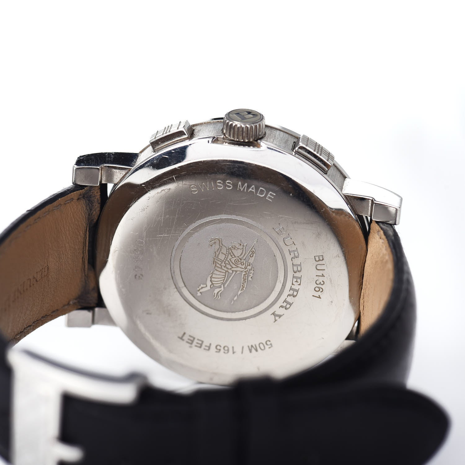 Burberry Stainless Steel Calfskin 38mm Heritage Chronograph Quartz Watch BU1361 4 of 4