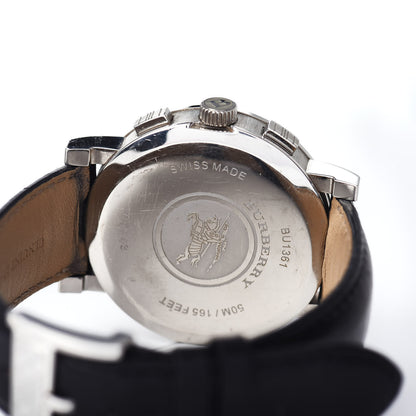 Burberry Stainless Steel Calfskin 38mm Heritage Chronograph Quartz Watch BU1361 4 of 4
