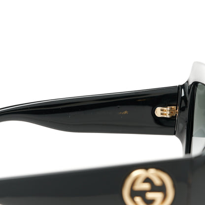 Gucci Acetate Square Frame Sunglasses GG0053S Black 5 of 8