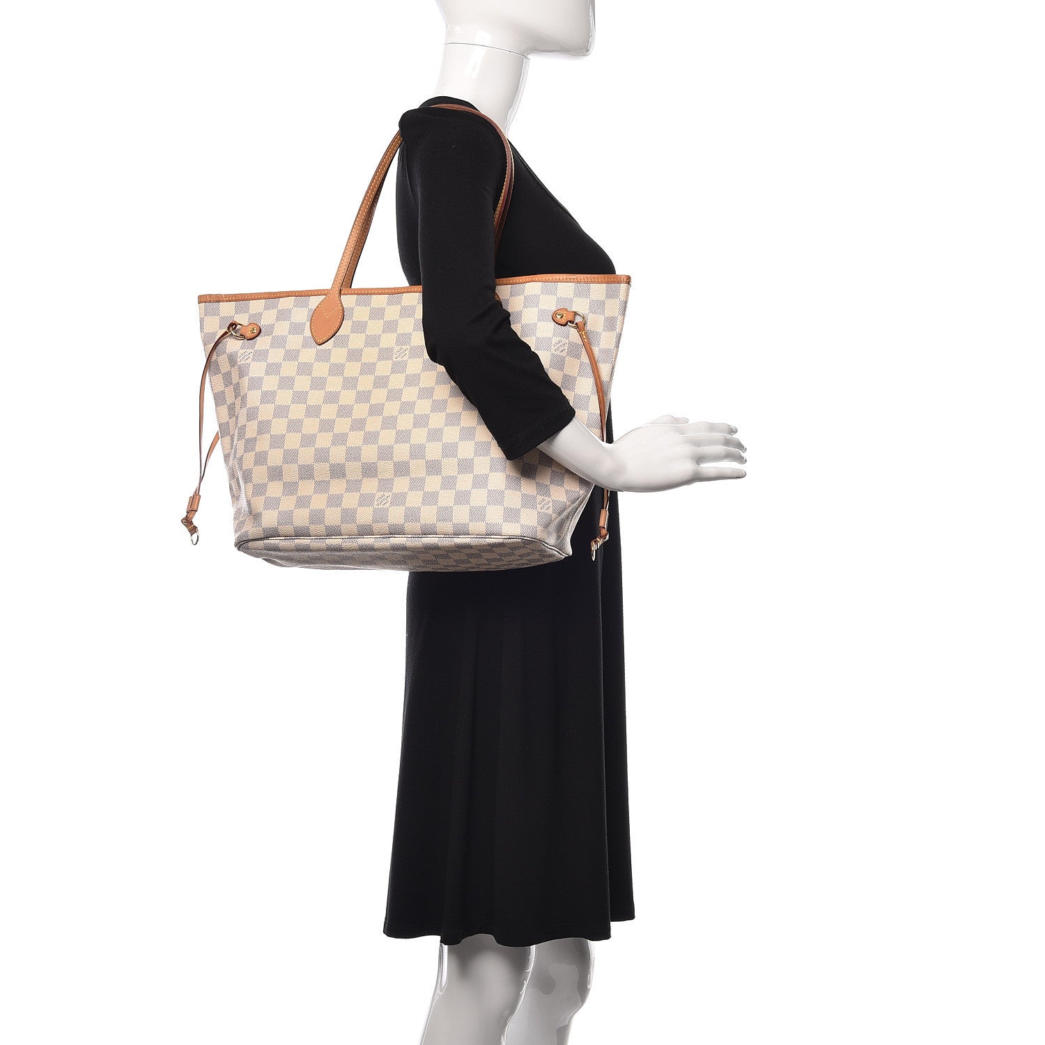 Louis Vuitton Damier Azur Neverfull MM 2 of 15