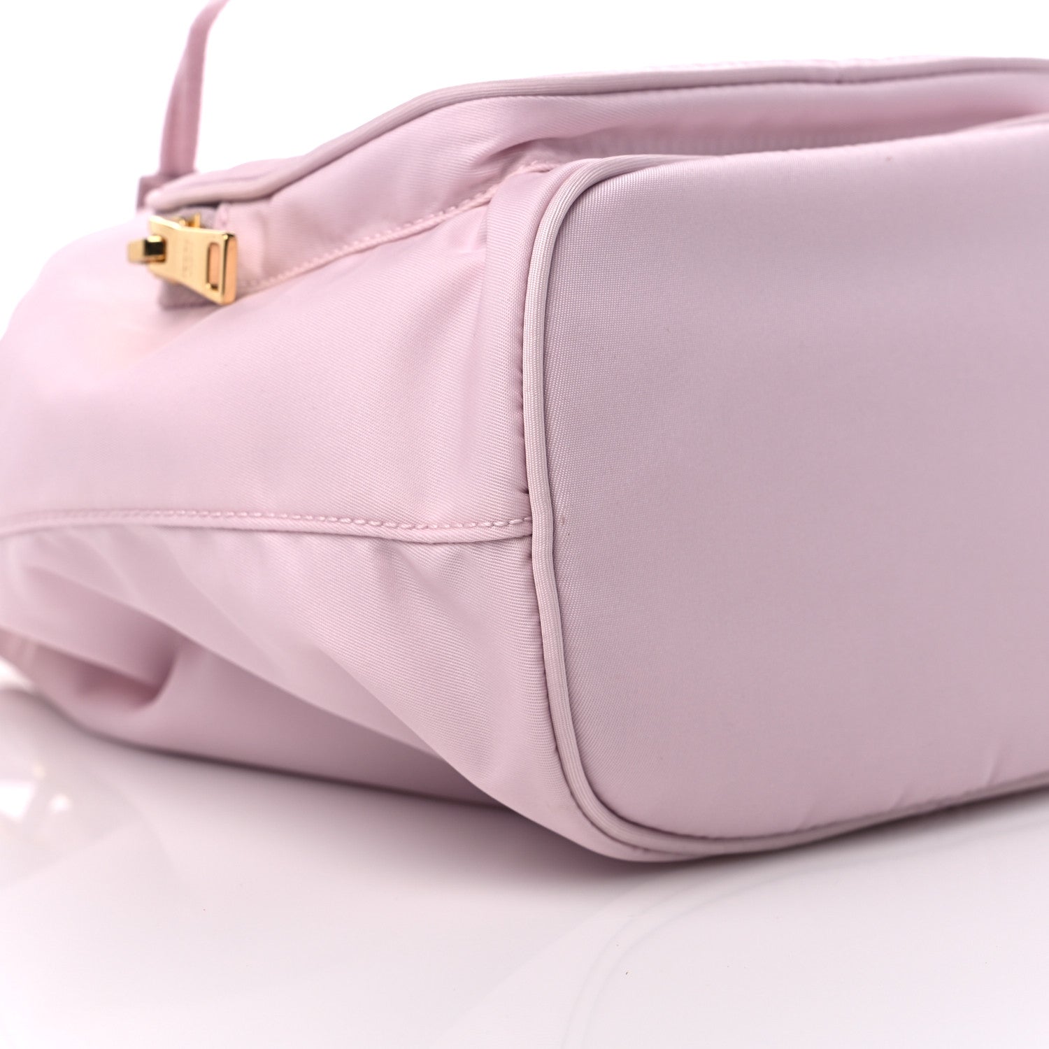 Prada Re-Nylon Saffiano Duet Bucket Crossbody Bag Alabastro 8 of 9