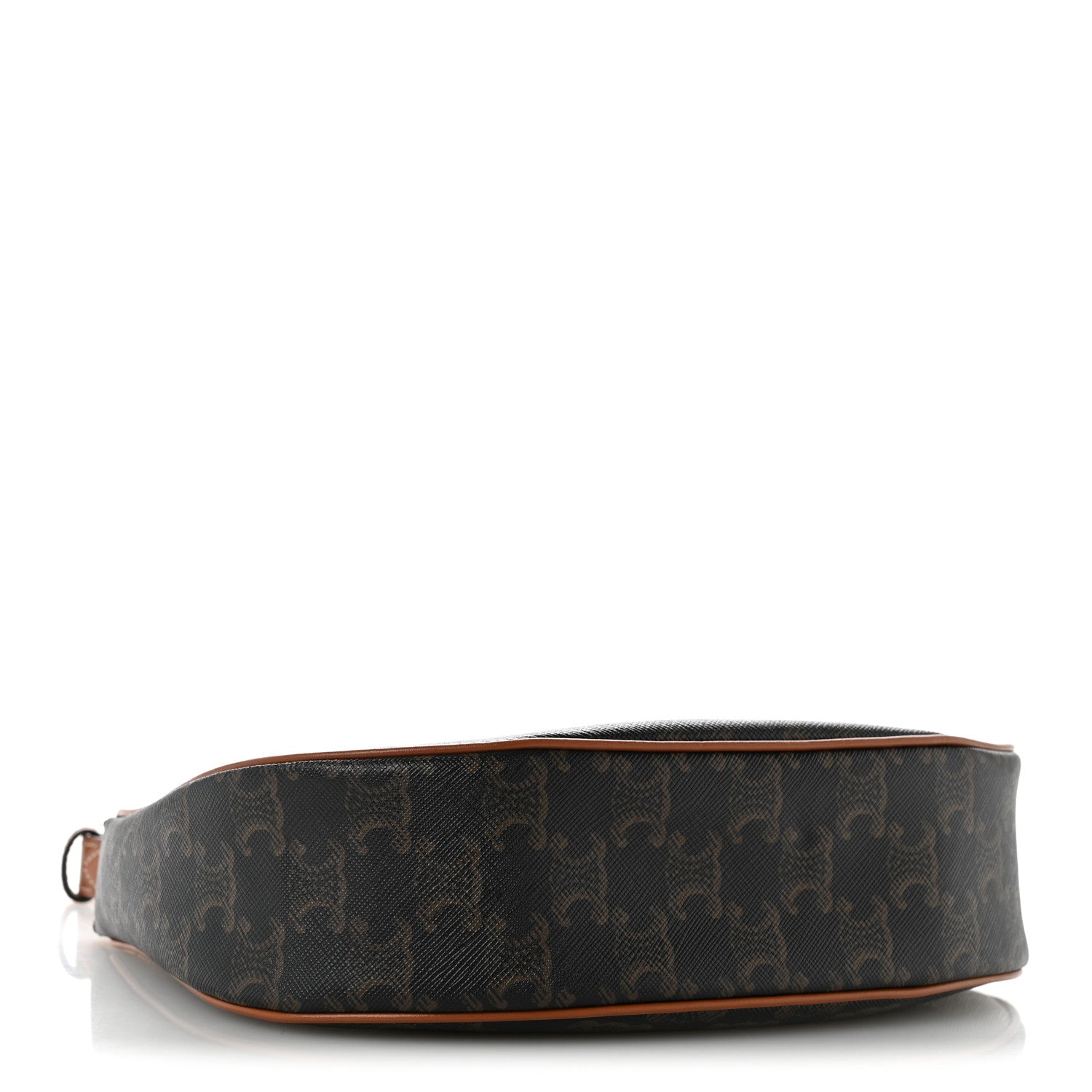 Celine Triomphe Canvas Calfskin Ava Shoulder Bag Tan 4 of 12