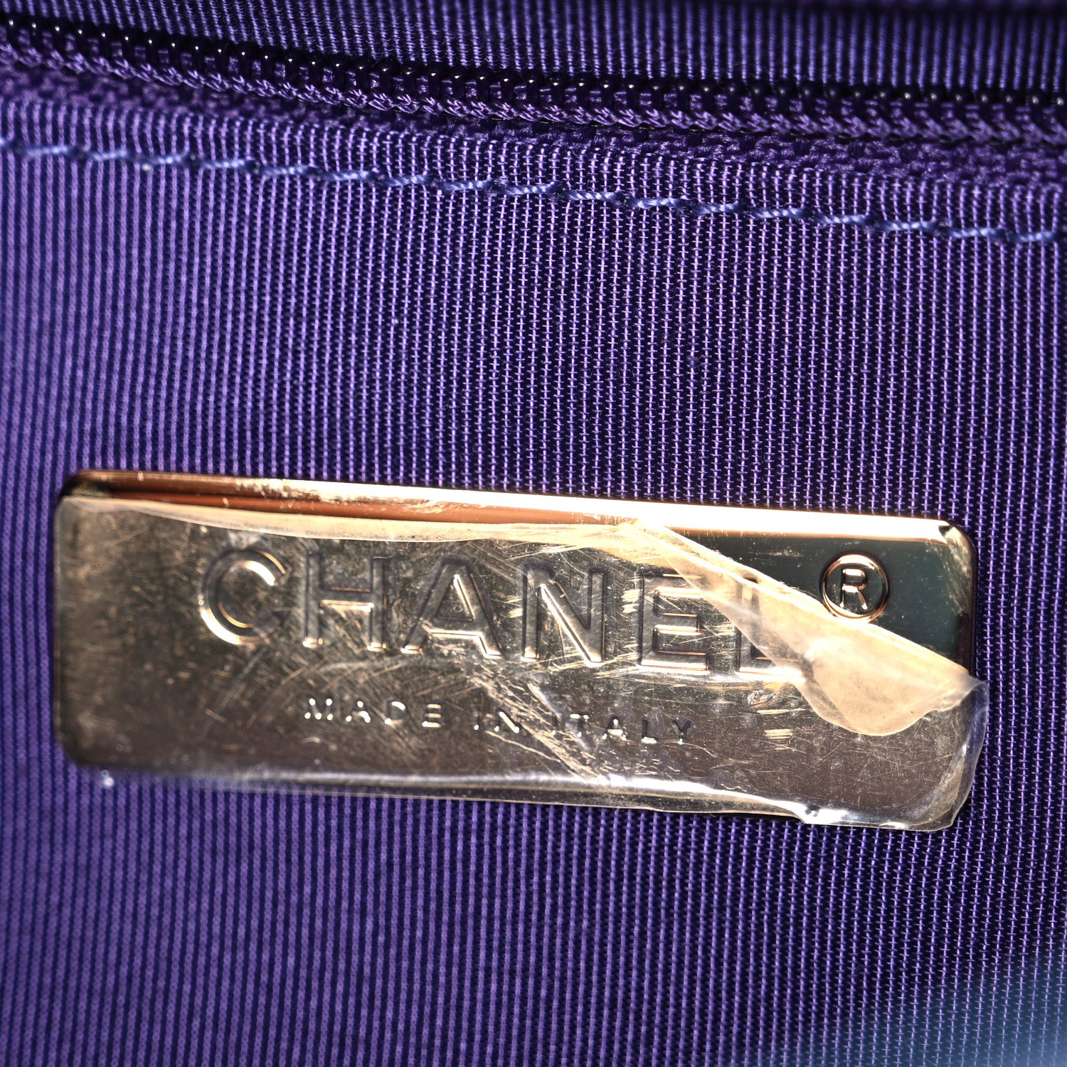 Chanel Tie Dye Calfskin Quilted Medium Chanel 19 Flap Blue Purple 6 of 10