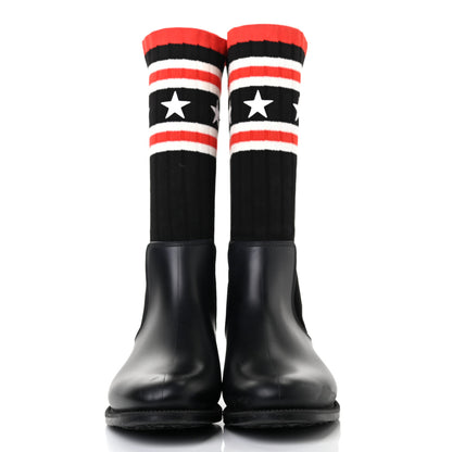 Givenchy Knit Rubber Storm Boots 37 Black 2 of 9