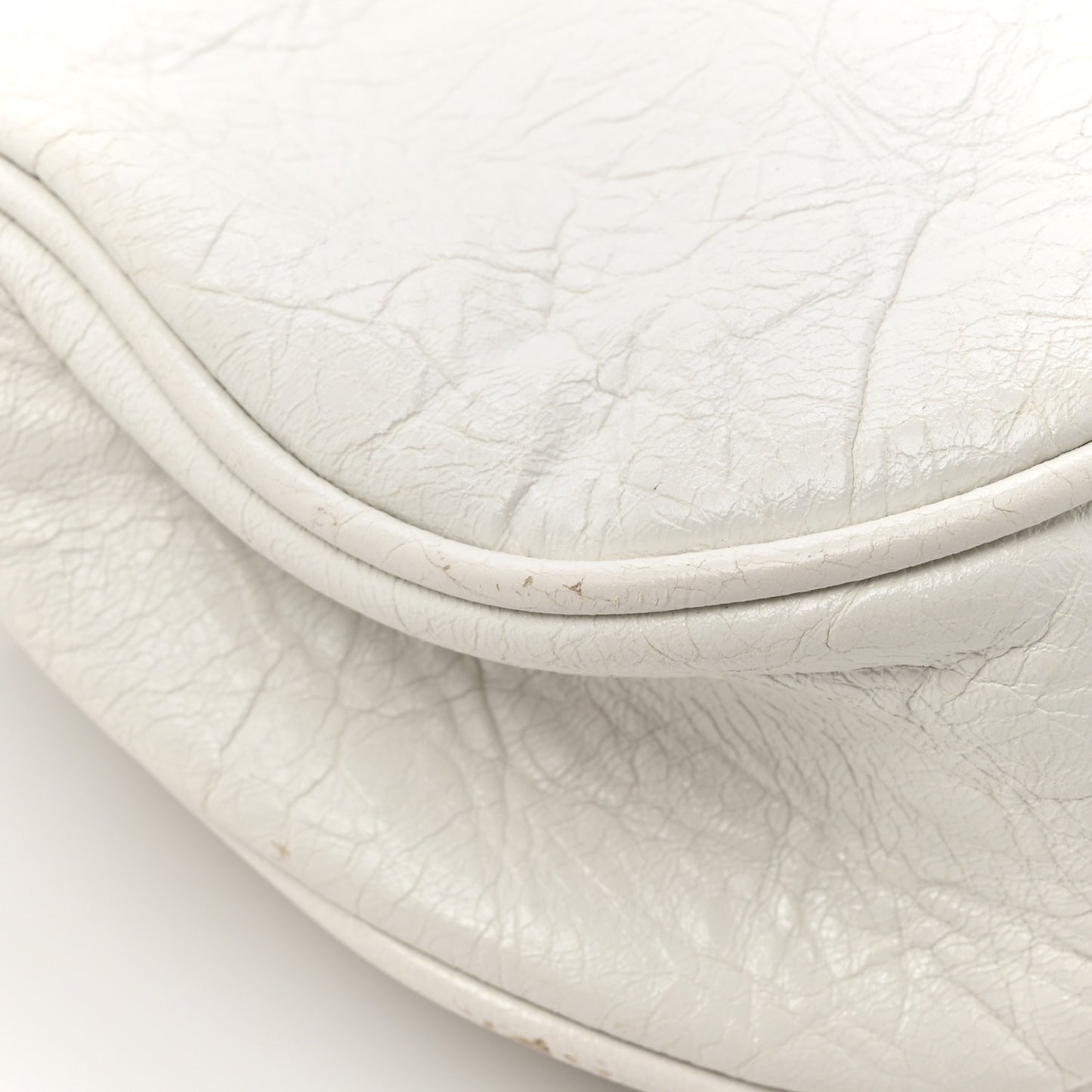 Agneau Arena Le Cagole Shoulder Bag XS Optic White