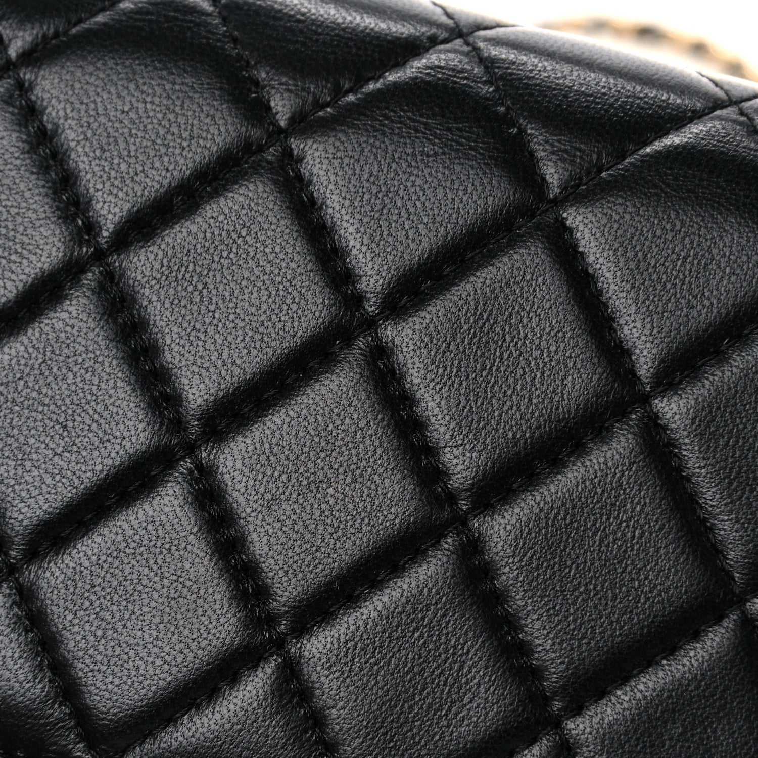 Chanel Lambskin Quilted Zirconium Clutch With Chain Black 13 of 14