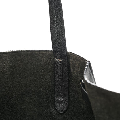 Celine Soft Grained Calfskin Small Belt Cabas Phantom Black 13 of 23