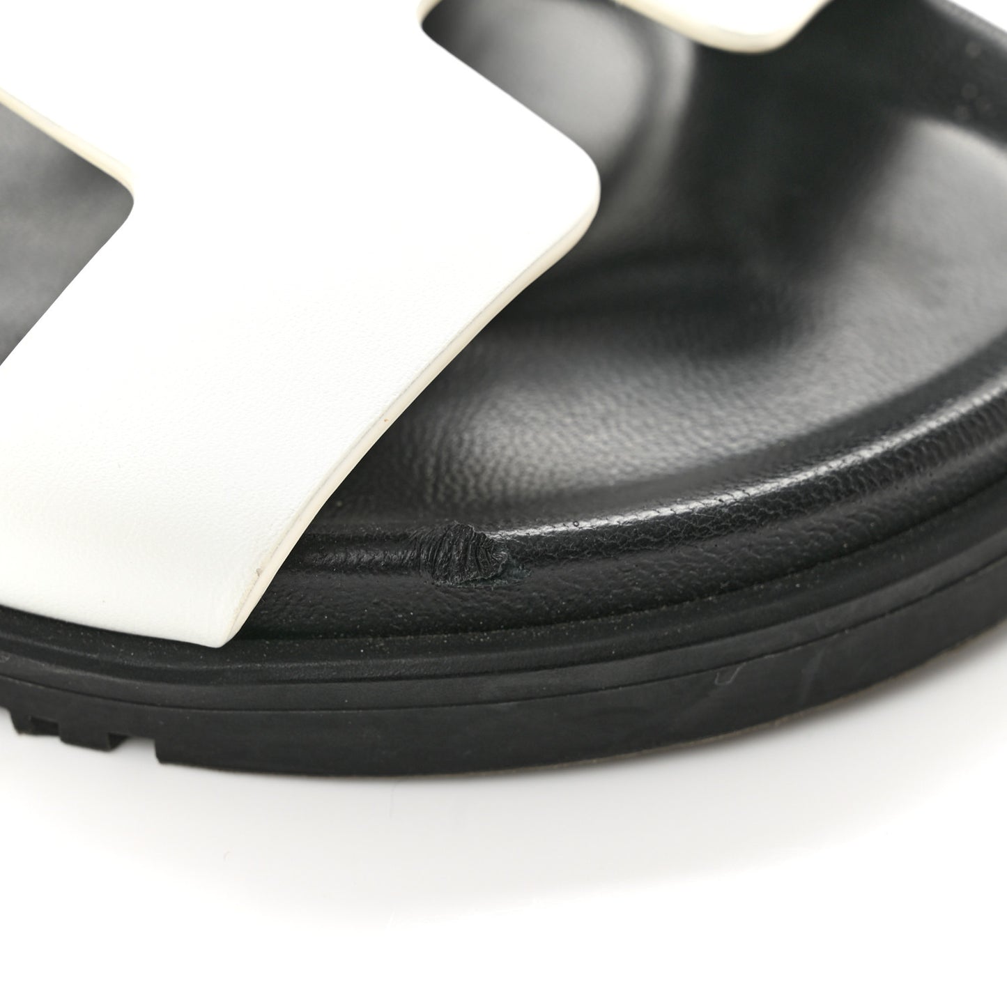 Calfskin Womens Chypre Sandals 38 White