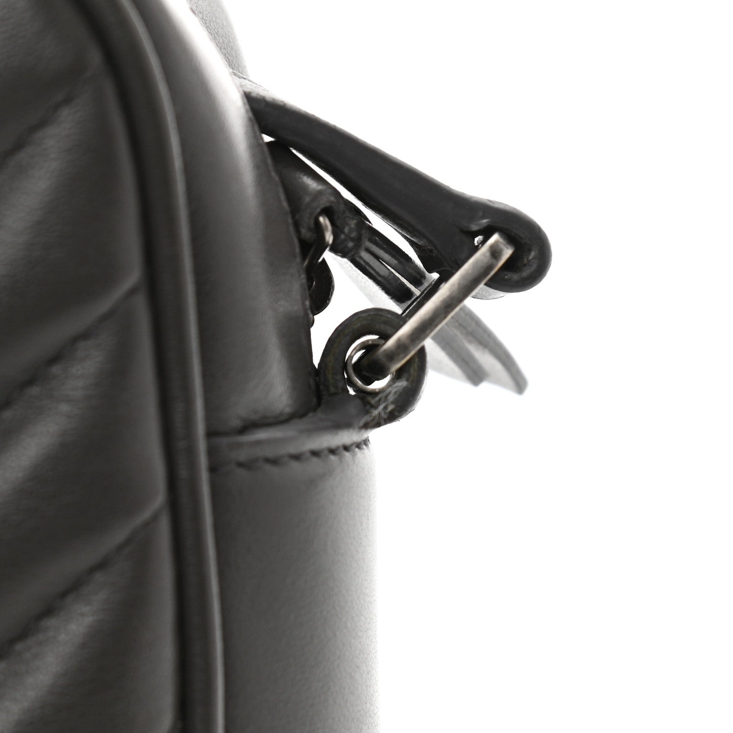 Saint Laurent Calfskin Matelasse Monogram Lou Camera Bag Asphalt 11 of 12