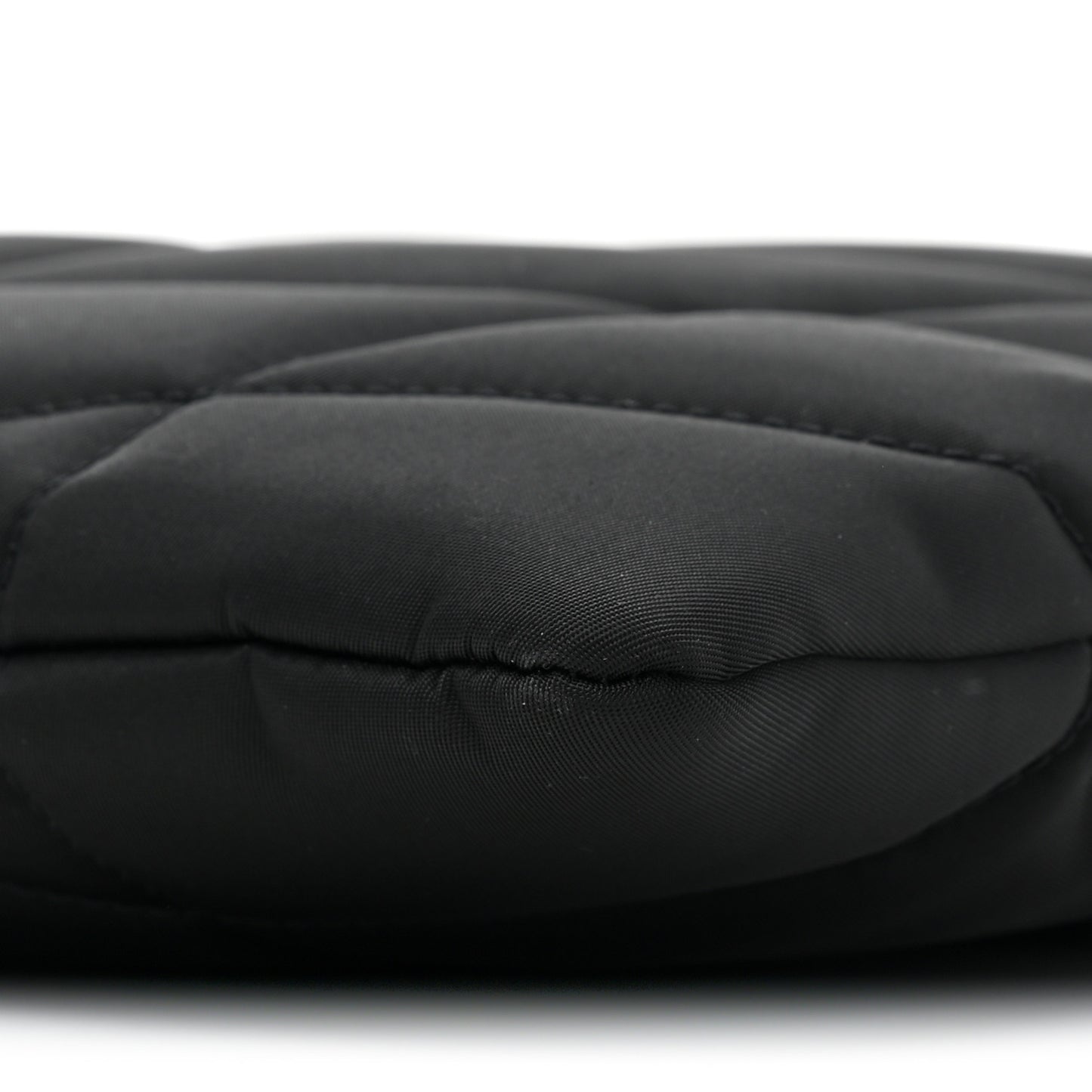 Nylon Puffer Tote Bag Black