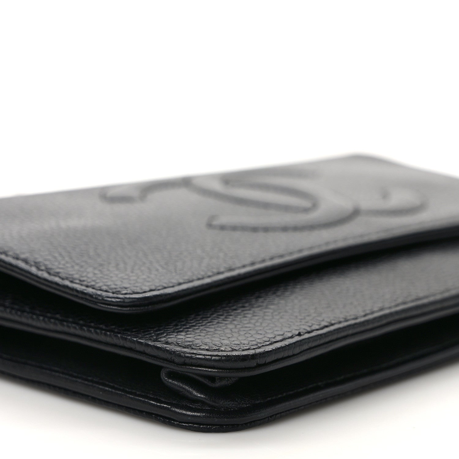 Chanel Caviar Timeless CC Wallet On Chain WOC Black 9 of 12