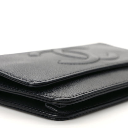 Chanel Caviar Timeless CC Wallet On Chain WOC Black 9 of 12