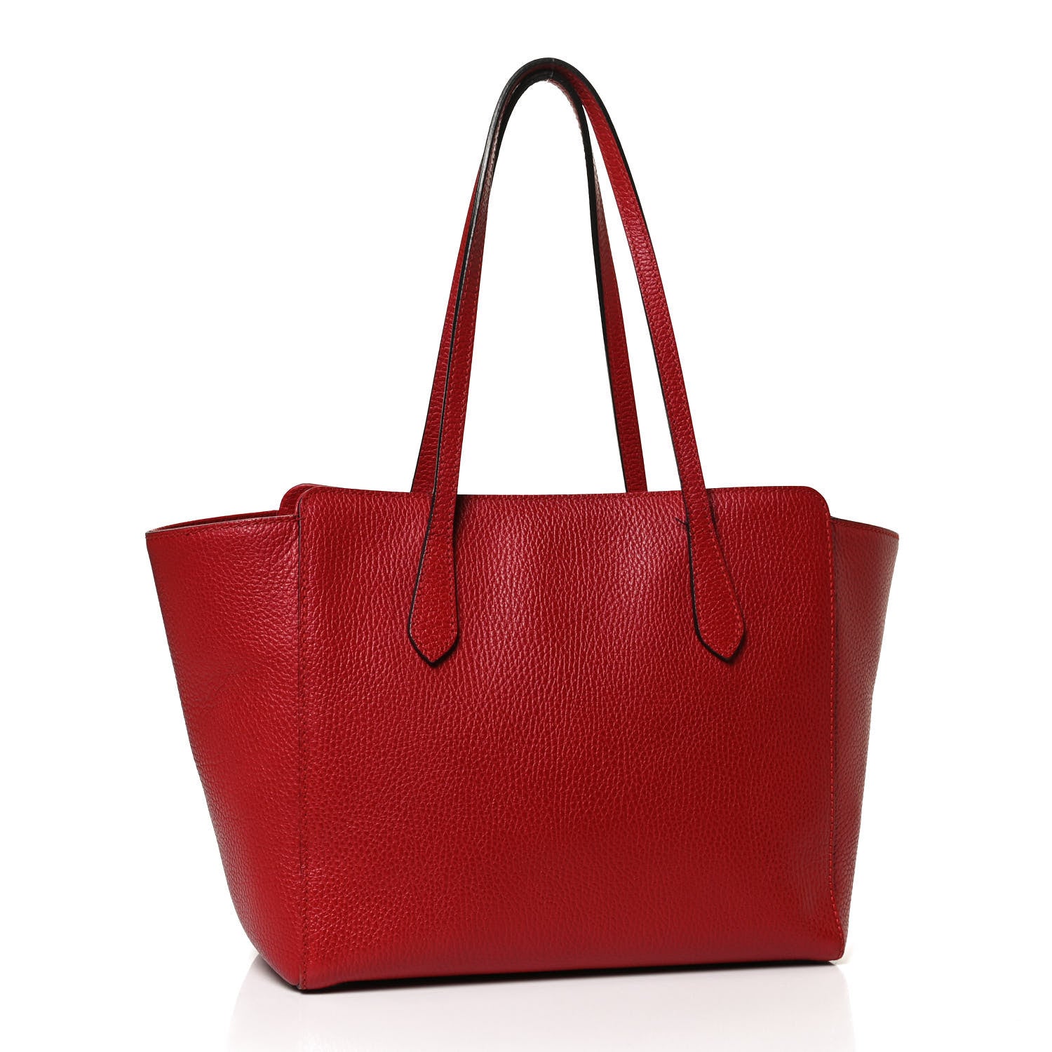Gucci Dollar Calfskin Small Swing Tote Red 3 of 15