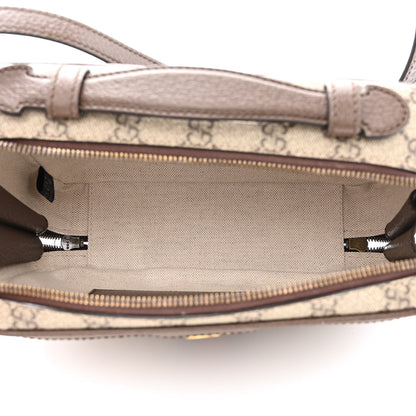Gucci GG Supreme Monogram Web Small Ophidia Top Handle Shoulder Bag Brown 5 of 12