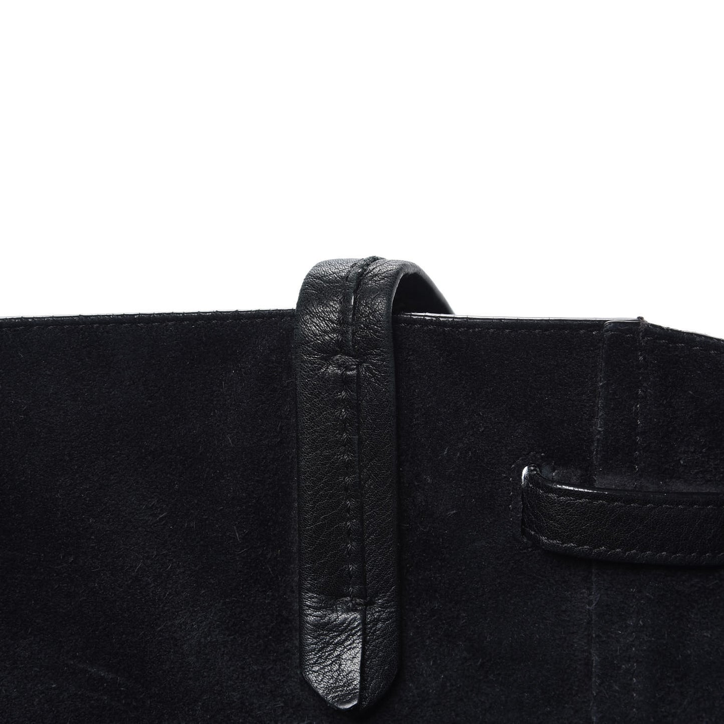 Soft Grained Calfskin Small Belt Cabas Phantom Black