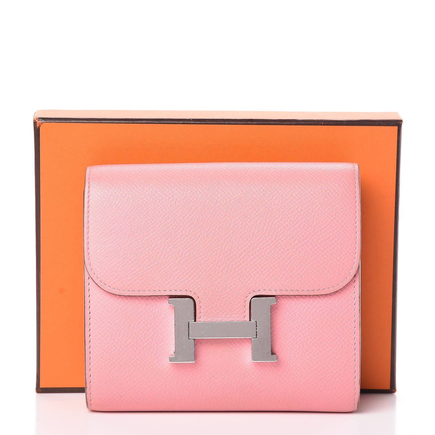 Hermes Epsom Constance Short Wallet Rose Confetti 24 of 24