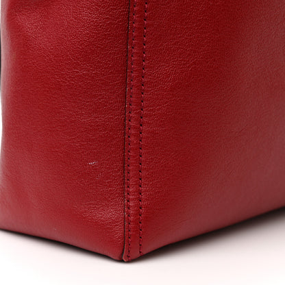 Gucci New Sakai Calfskin Lux Medium Dahlia Tote New Cherry Red 14 of 17