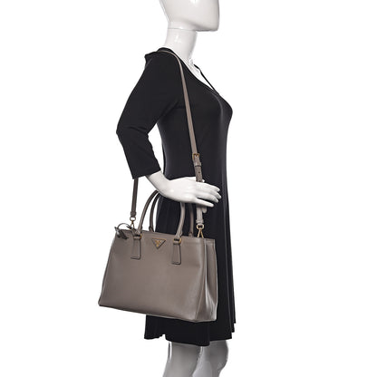 Prada Saffiano Lux Medium Tote Argilla 2 of 14