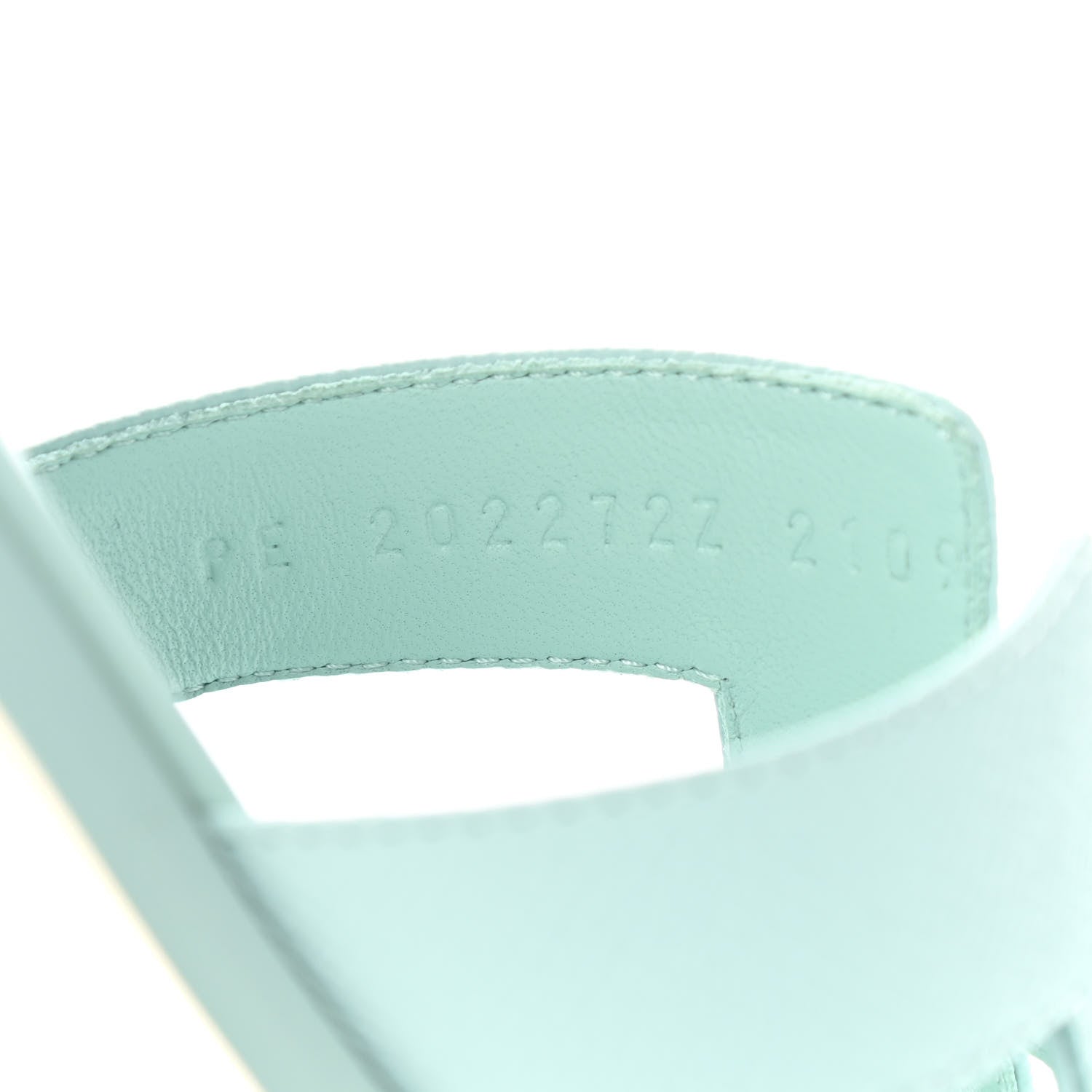Hermes Epsom Oran Sandals 37 Vert Embrun 8 of 8