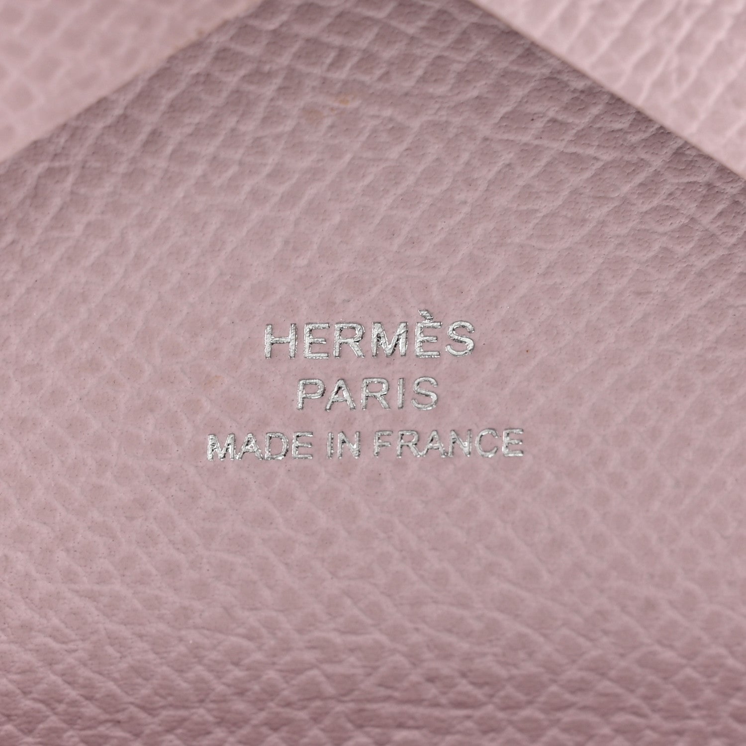Hermes Epsom Calvi Duo Card Case Mauve Pale 6 of 8