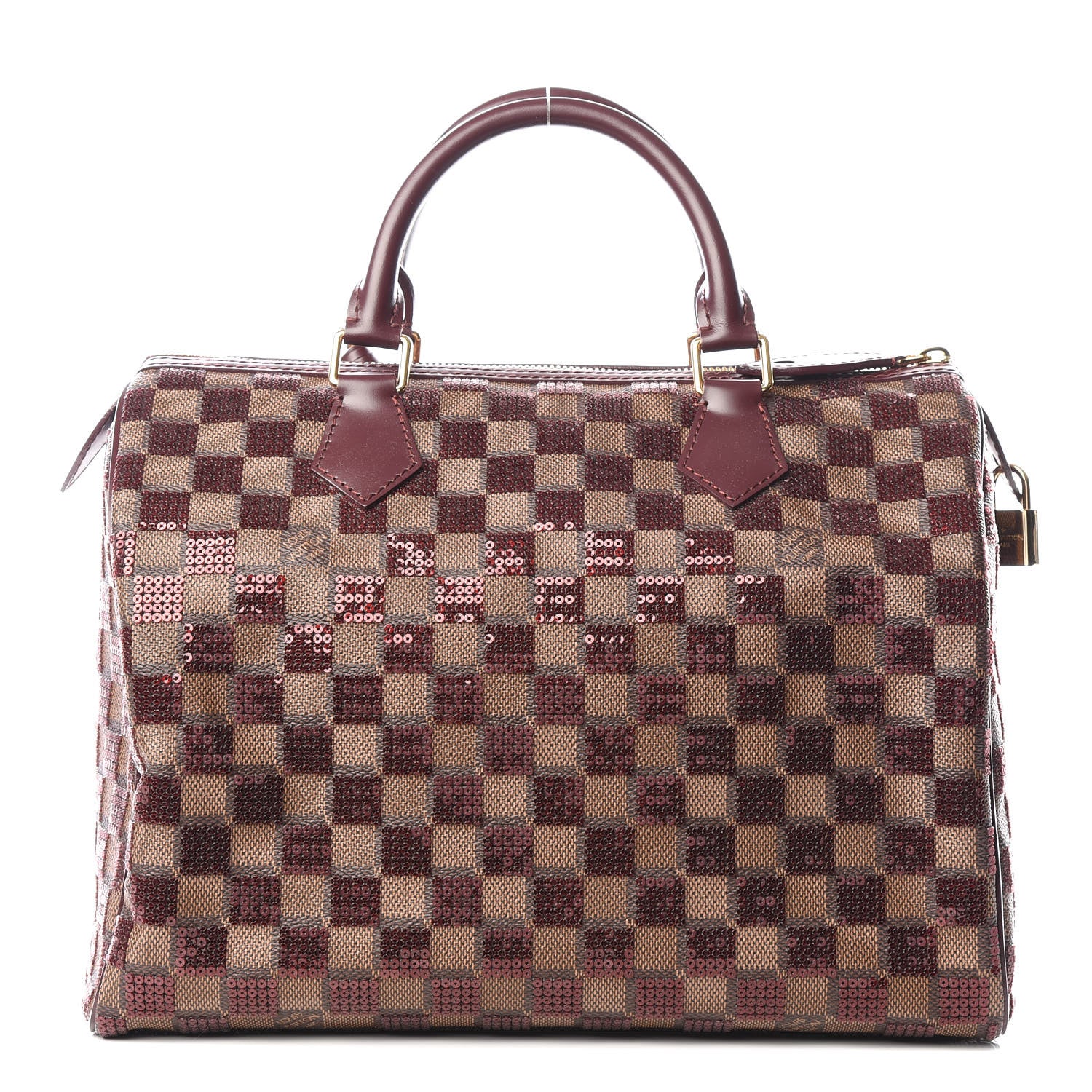 Louis Vuitton Damier Paillettes Speedy 30 Rouge 1 of 13