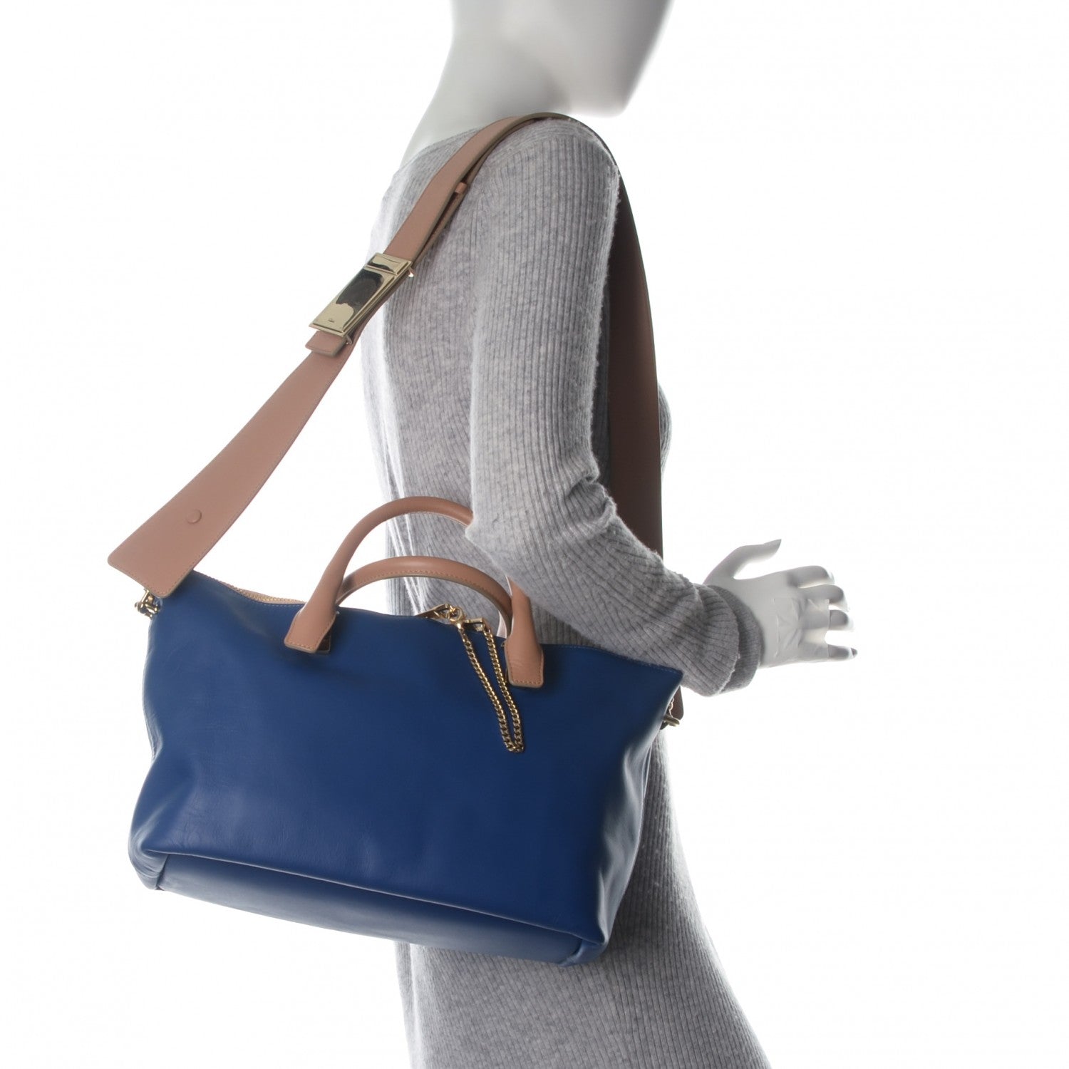 Chloe Smooth Calfskin Medium Baylee Tote Sea Water 2 of 8