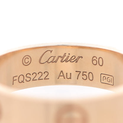 Cartier 18K Yellow Gold 5.5mm LOVE Ring 60 9 4 of 5