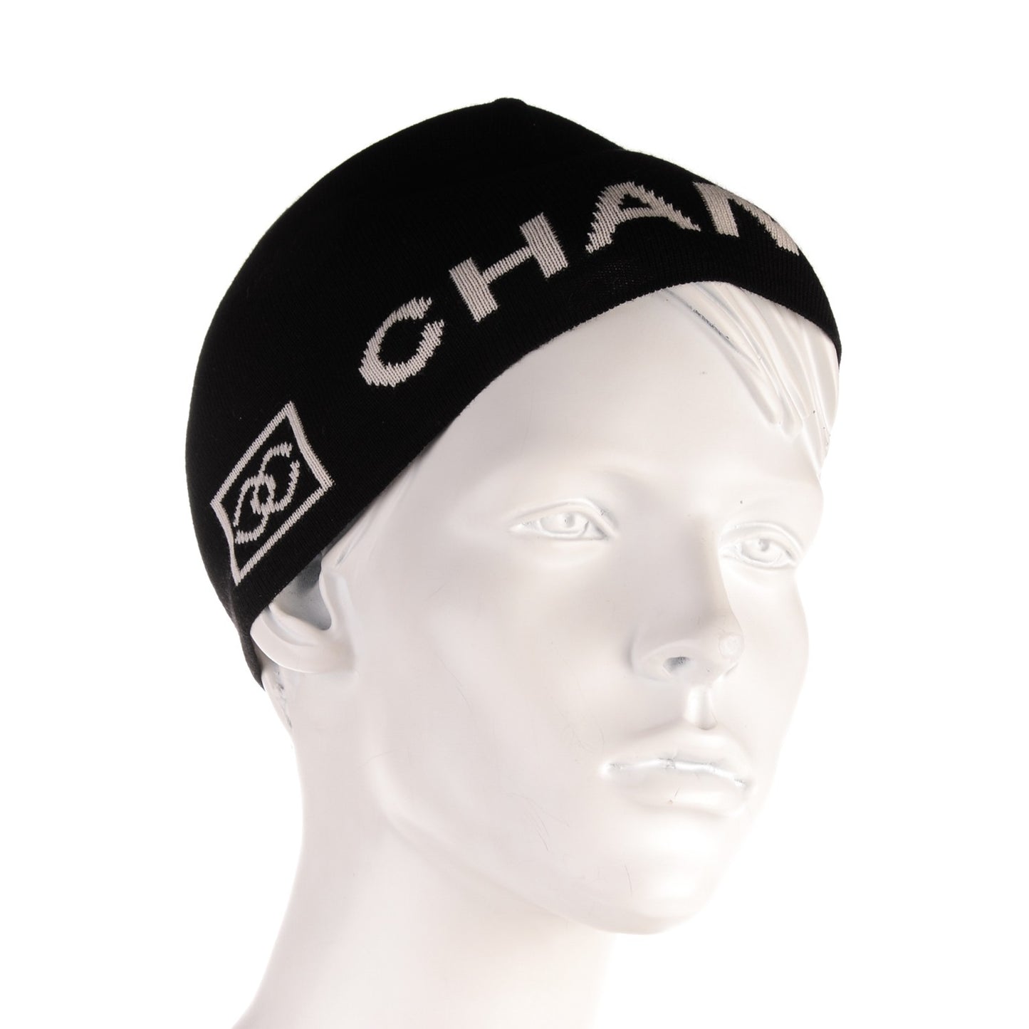Merino Wool CC Beanie Hat Black