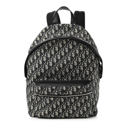 Christian Dior Oblique Calfskin Rider Backpack Beige Black 1 of 9
