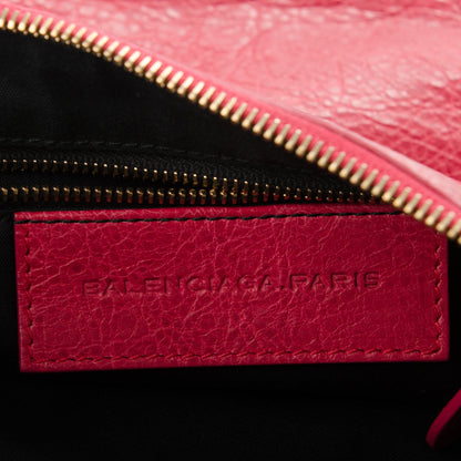 Balenciaga Agneau Giant 12 Rose Gold Hardware Flat Handle Clutch Rose Thulian 6 of 7