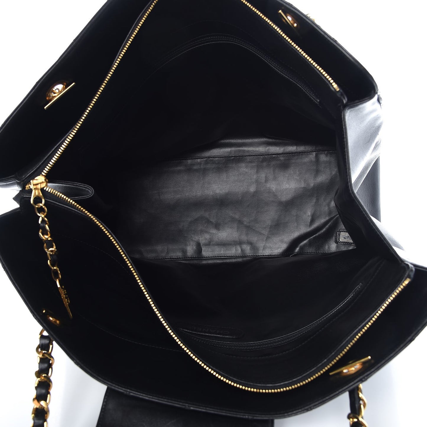 Calfskin Stitched XL Weekender Black
