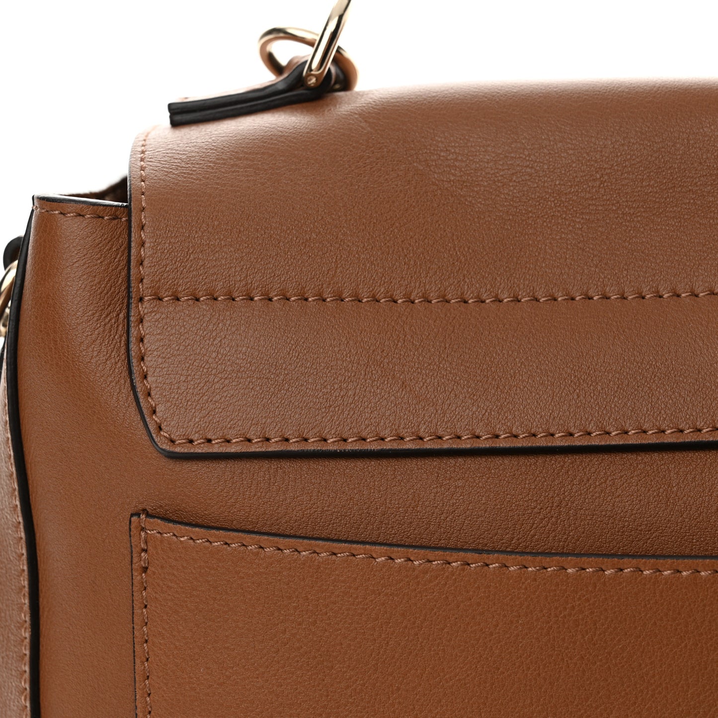 Calfskin Medium Faye Day Shoulder Bag Tan