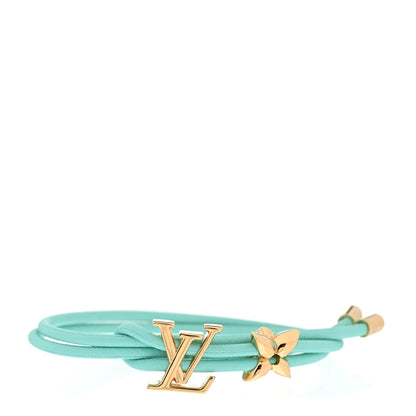 Louis Vuitton Calfskin Bloom Bracelet Blue 1 of 5