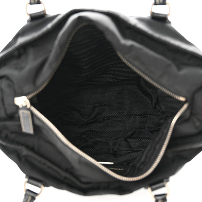 Prada Nylon Zip Tote Bag Black 5 of 15