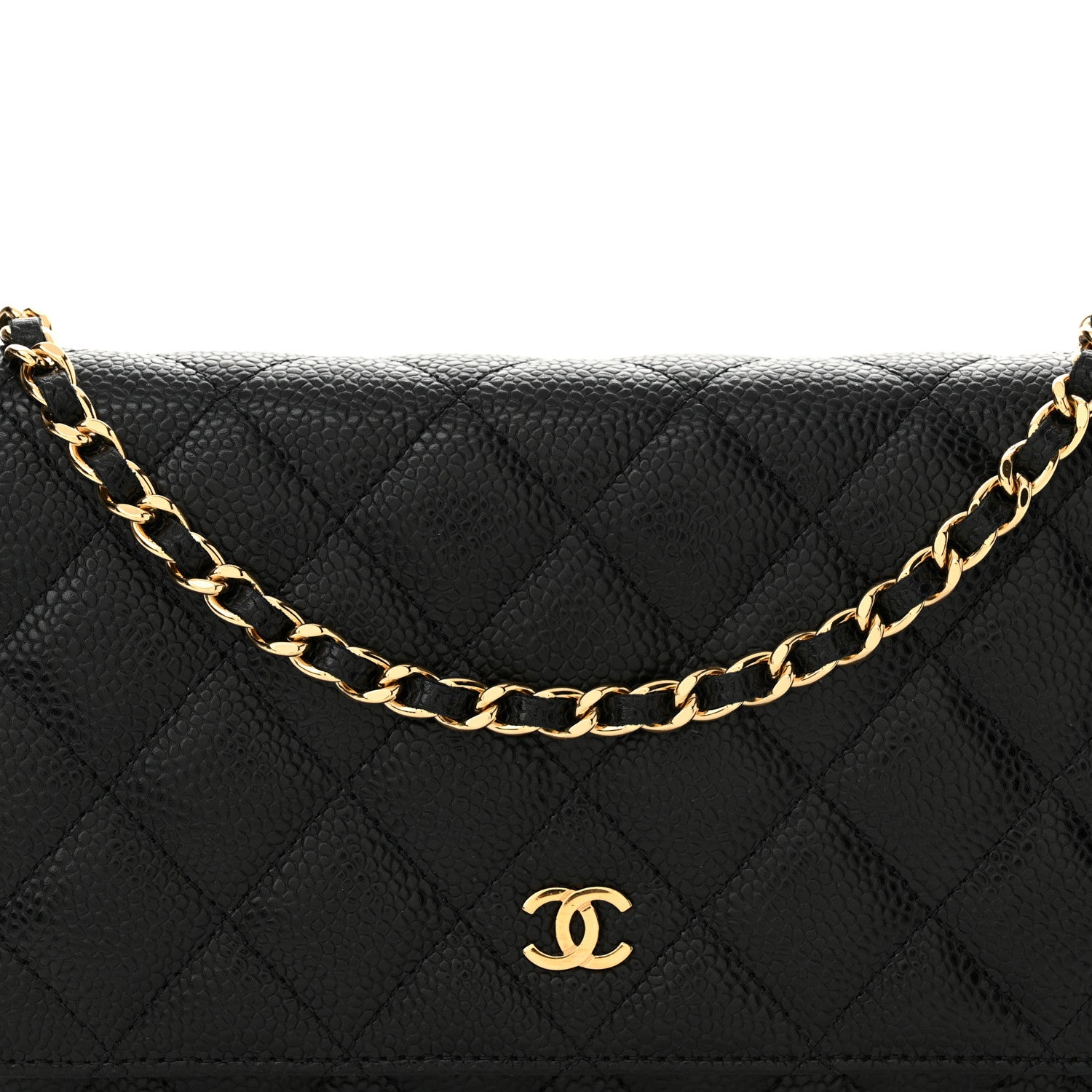 Chanel Caviar Quilted Wallet On Chain WOC Black 9 of 11