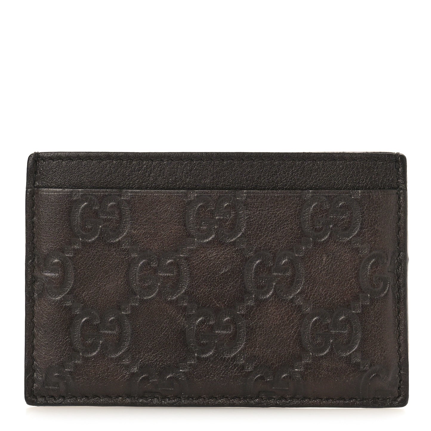Guccissima Card Holder Brown