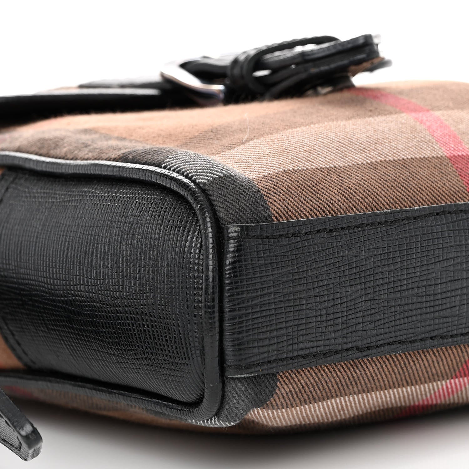 Burberry Canvas Mega Check Crossbody Bag Black 8 of 10