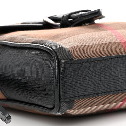 Burberry Canvas Mega Check Crossbody Bag Black 8 of 10