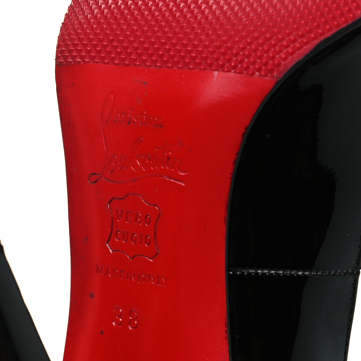Christian Louboutin Patent Decollete 868 100 Pumps 38 Black 6 of 7