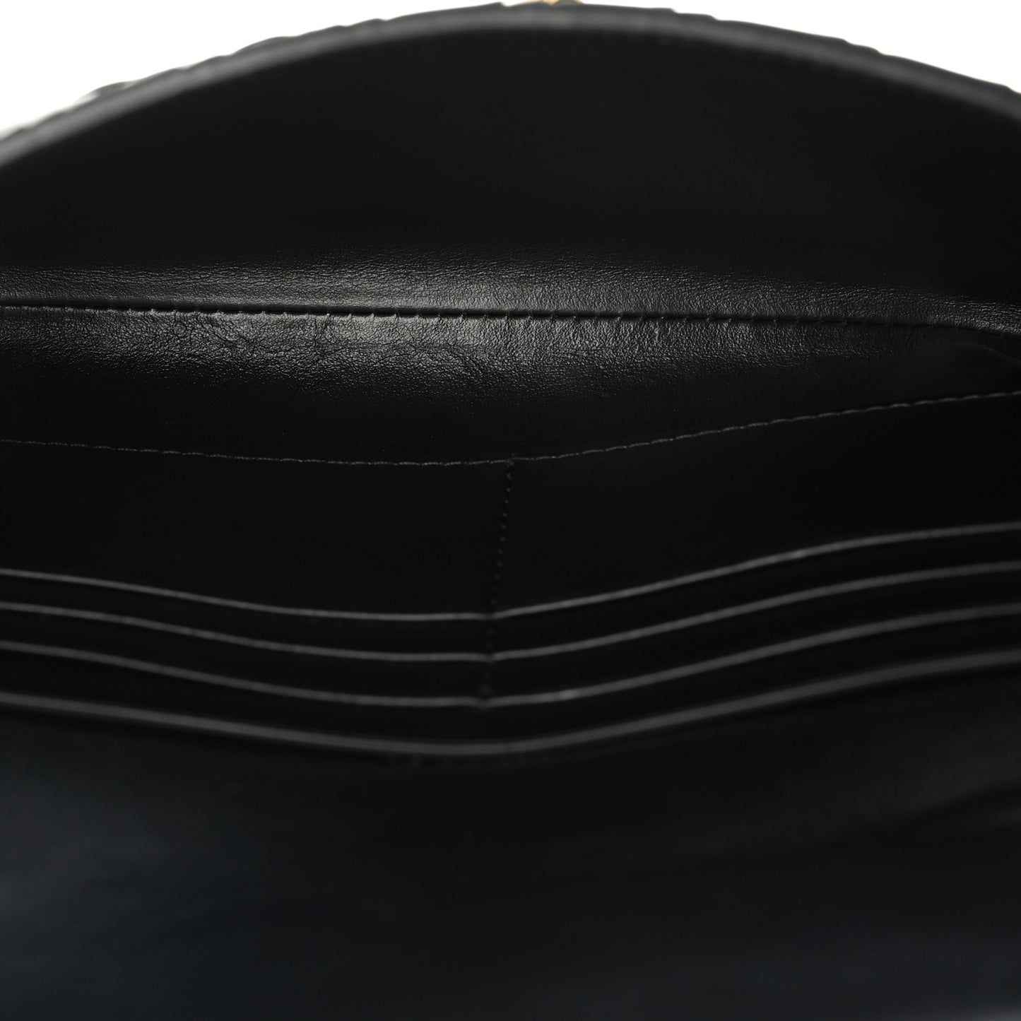 Nappa Intrecciato Long Andiamo Top Handle Clutch Black