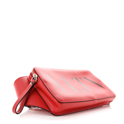 Valentino Garavani Calfskin Mens VLTN Belt Bag Pure Red Black 4 of 9